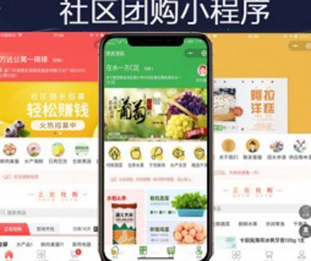 PHP生鲜蔬菜社区团购分销商城小程序源码 团购分销商城通用模板