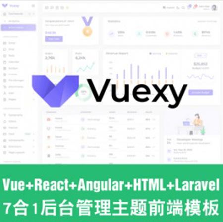 Vue+React+Angular2021新后台管理主题前端模板源码Vuexy